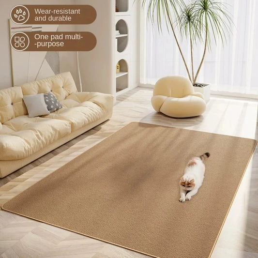 Pet mat, cat scratch mat imitation sisal carpet anti-cat claw large mat autumn and winter wear resistant to crumbs toy supplies Good Vibrations