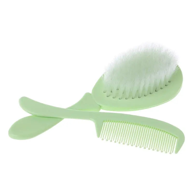 Baby Hair Brush & Comb Set Children Hair Brush Soft Nylon Bristle Cradle Caps Hair Brush for Toddler Infant  Massage Dropship Good Vibrations