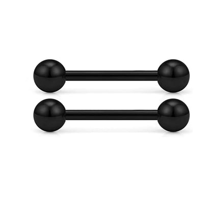 14G Tongue Rings Surgical Steel Straight Barbell Nipplerings Nipple Ring Body Piercing Jewelry Long Barbell Bridge Tongue Rings Good Vibrations