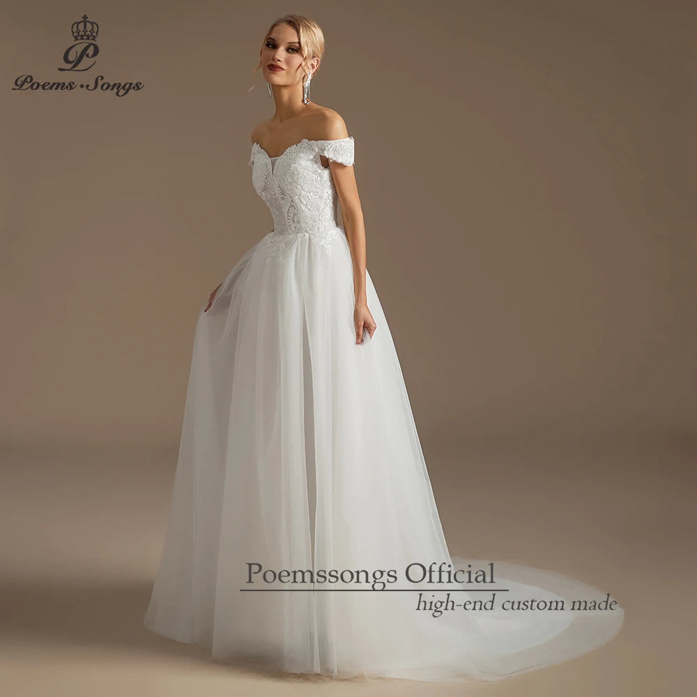 Romantic Wedding Dresses for women with Floral Appliques Floral Embroidered Details for a Dreamy Wedding vestidos de novia Good Vibrations