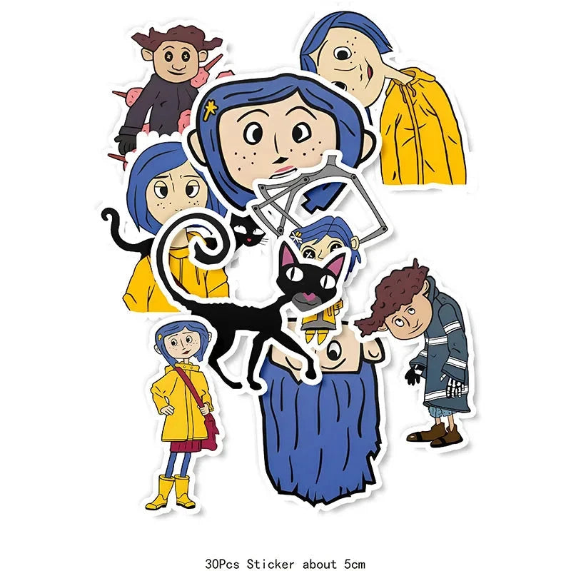 Coraline Birthday Party Decorations Supplies Coraline Balloons Decoration Happy Birthday Disposable Tableware Paper Party for Ki Good Vibrations