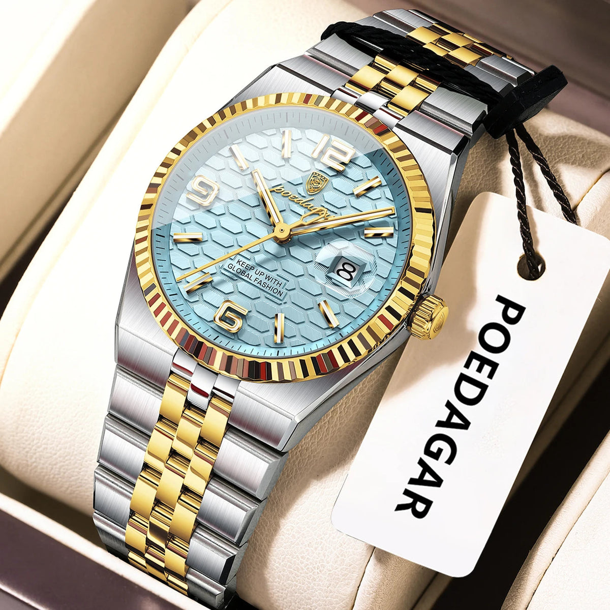 POEDAGAR Elegant Women's Watches High Quality Luxury Watch For Ladies Luminous Waterproof Date Women Quartz WristWatch Reloj+Box Good Vibrations