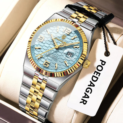 POEDAGAR Elegant Women's Watches High Quality Luxury Watch For Ladies Luminous Waterproof Date Women Quartz WristWatch Reloj+Box Good Vibrations