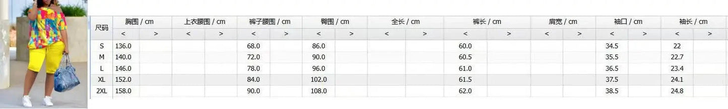 Short Sleeve T-shirts and Shorts Two Piece Sets Streetwear Printing Half Pants Suits for Female 2024 Spring and Summer New Good Vibrations