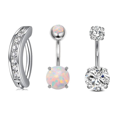 3pcs Gold Color Heart Butterfly Dangled Belly Piercing Sets 14G Stainlees Steel Navel Jewelry for Women Girls Body Belly Rings Good Vibrations Adult Super Store