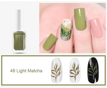 11ml 24 Colors Nail Stamping Polish Gold Silver Nails Art Varnish for Stamping Plate DIY Nail Printing Polish Nail Art Tools Good Vibrations