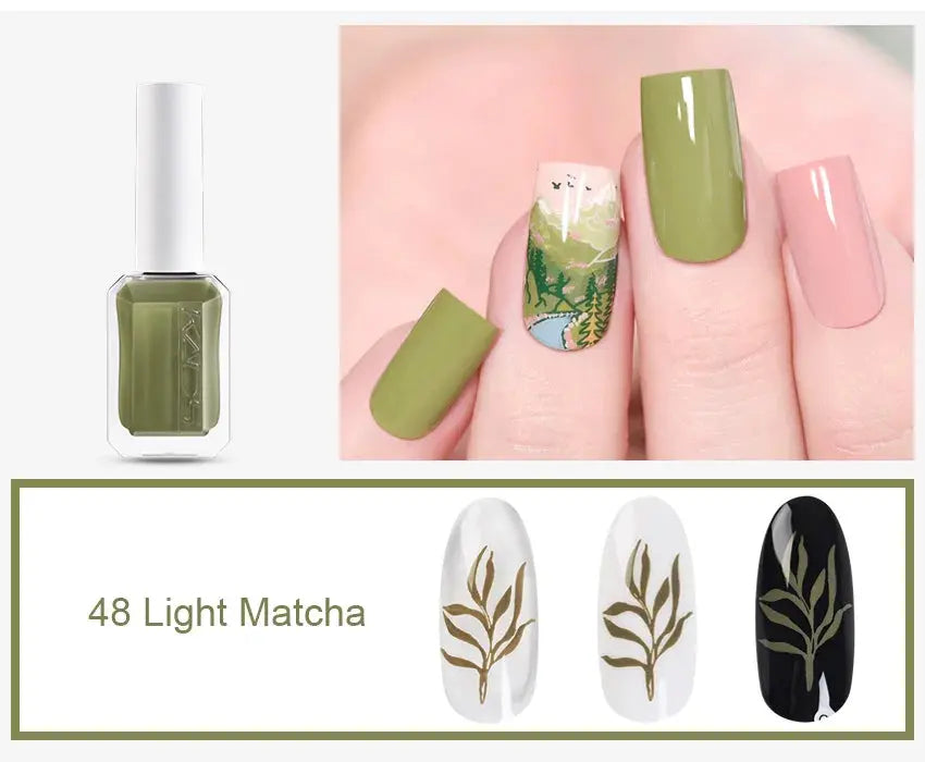 KADS Professional 11ml 24 Colors Nail Stamping Polish Gold Silver Nails Art Varnish for Stamping Plate DIY Nail Printing Polish Good Vibrations