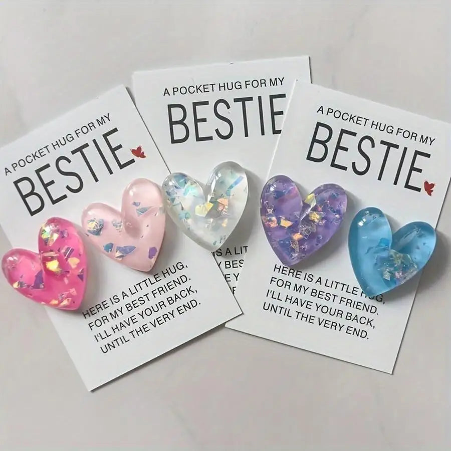 1-100pcs Set, Pocket Hugs for My Best Friend: Heartfelt Gifts for Girlfriend, Suitable for Graduation, Back to School, Christmas Good Vibrations
