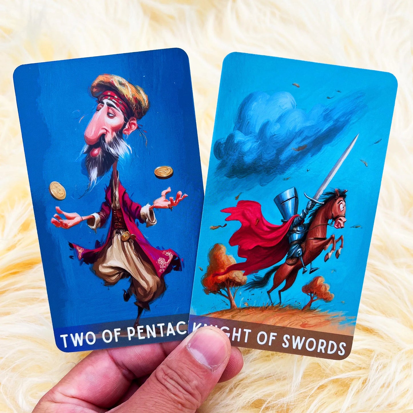 Original Tarot Card, The Whimsical Path, 78 Cards with Guidebook, Illustration Style, Card games, Divination Tools, 12*7cm, 14+ Good Vibrations