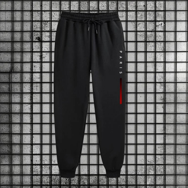 Men Paris Fashion Tracksuit Hoodie and Sweatpants Set with Soft Touch Fabric Autumn Winter Male Home Outdoor Comfort Warm Outfit Good Vibrations