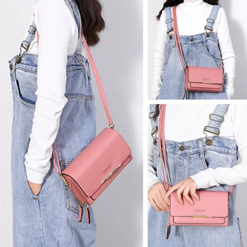 Women's Wallet Korean Handbag Multi Card Large Capacity Casual Shoulder Bag Mobile Phone Packet Fashion New Style Good Vibrations