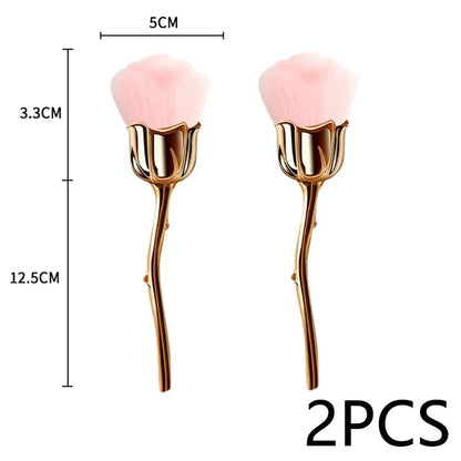 Rose-shaped Soft Brush For Manicure Nail Art Dust Brush Nail Dust Brush Gel Polish Dust Cleaning Nail Brushes Tool Nail Supplies Good Vibrations