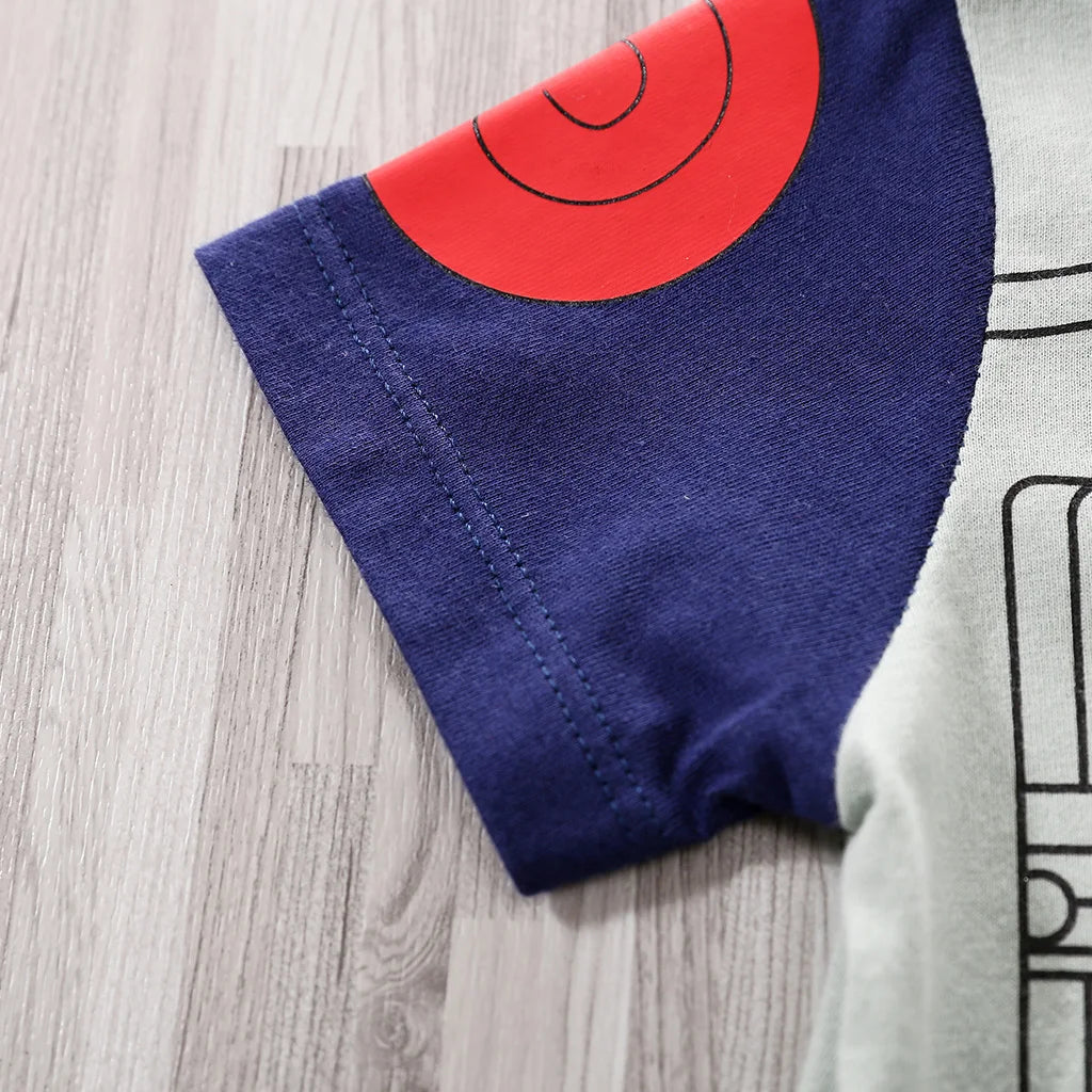 Newborn Clothing Handsome Anime Role Play Cotton Comfortable Soft Boys And Girls 0-18 Summer Short Sleeved Baby Jumpsuit Good Vibrations