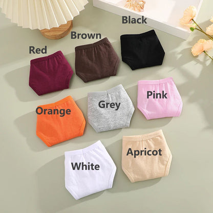 4PCS/Set Women Cotton Panties Seamless Low Rise Thongs V-Waist Solid Color Breathable Underwear Female Soft Lingerie Intimates Good Vibrations