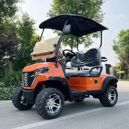 New Customized Club Car Electric Golf Cart With Foldable Rear Seat Adult Ranch Electric Four-Wheeler Electric Car For Adults Good Vibrations