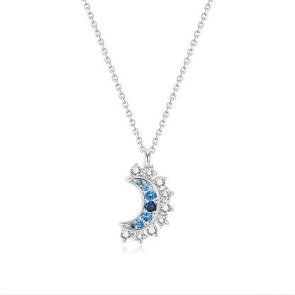 New Stainless Steel Magnetic Sun Moon Couple Necklace Fashion Chain for Men and Women Good Friend Gifts Trend Jewelry Good Vibrations