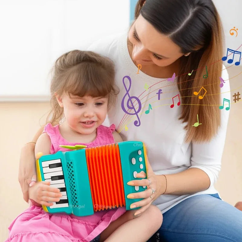 Toddler Accordion Toy - Musical Instrument for Kids, Early Music Exploration Gift for Boys & Girls 3 Years Good Vibrations