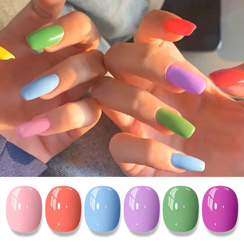 8ml Water-Based Nail Polish 48 Colors Long Lasting Quick Drying No Need of Lamp to Cure Nail Supplies Vernis for Nails Manicure Good Vibrations