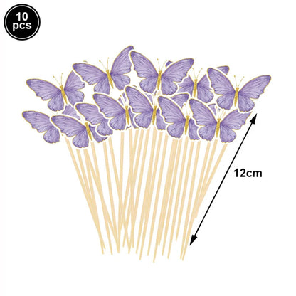 Butterfly Cupcake Toppers Baby Shower Party Decor Butterfly Cake Topper Picks Decor Girls Women Birthday Party Wedding Decoratio Good Vibrations