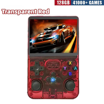 R36S Retro Handheld Game Console - 3.5 Inch IPS Screen, 64GB/128GB/256GB, Portable Gaming Device with Built-in Games Good Vibrations