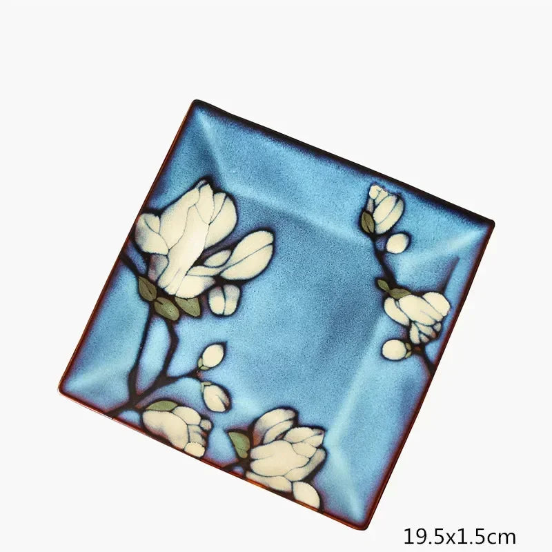 Ceramic Dinner Plate Service Dish Cake Dish Western Steak Steak Disc Salad Bowl Kitchen Board Wedding Kitchen Supplies Beautiful Good Vibrations