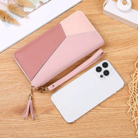 Fashion Zipper Wallets Womens Long Purses Handbags Coin Purse Cards Holder PU Leather Billfold Wallet Good Vibrations
