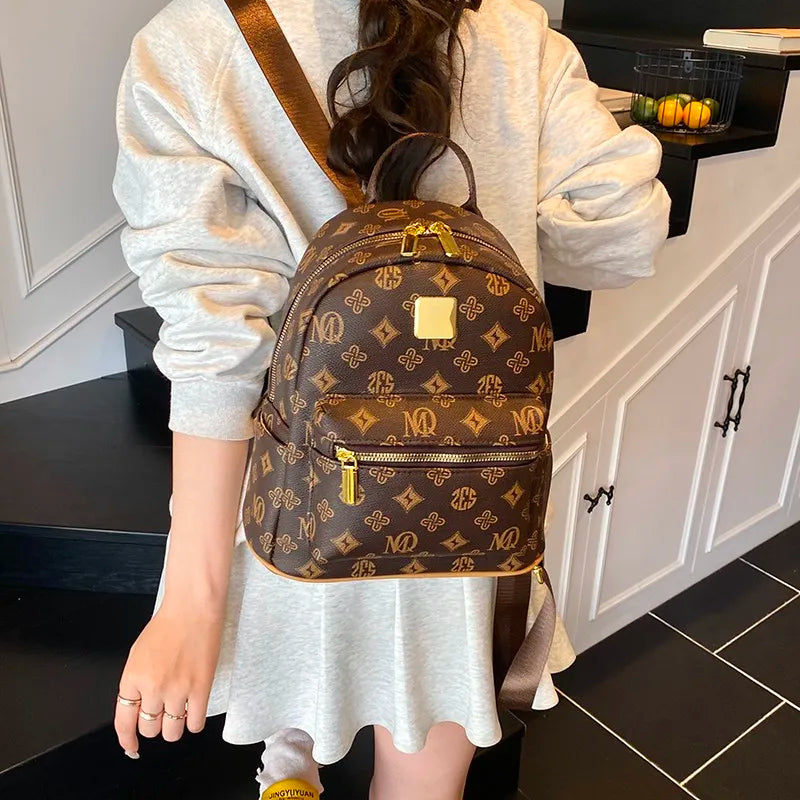 Fashion-Forward Ladies Crossbody Bag - Designer Leather Handbag Adjustable Shoulder Strap Elegant Evening Use Good Vibrations