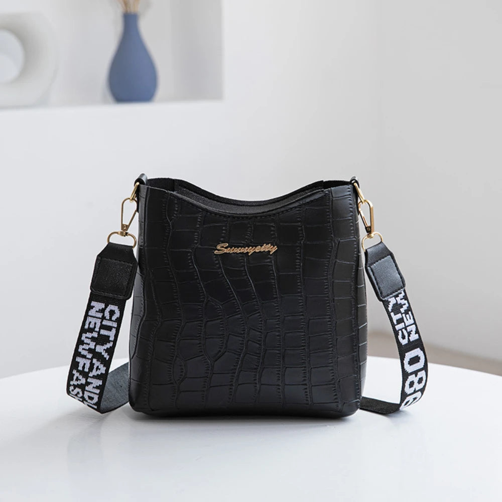 Women Single Shoulder Bag Large Capacity Trend Crossbody Bag Fashionable Hundreds of Bucket Bag Good Vibrations