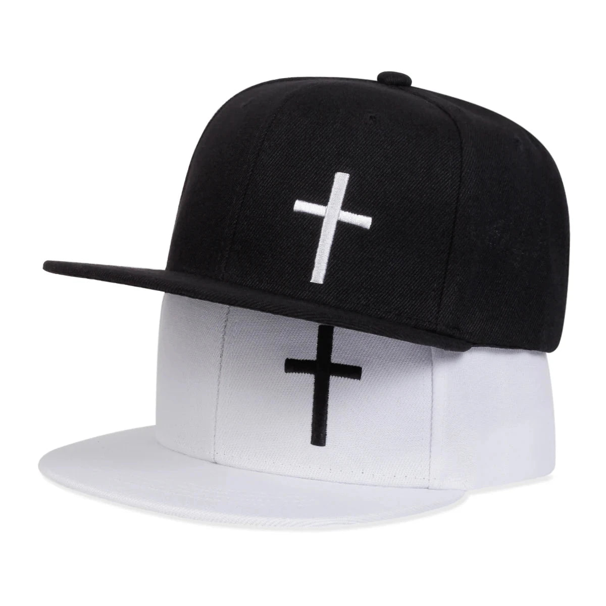 Unisex Cross Embroidery Hip-hop Hats Spring Autumn Outdoor Adjustable Casual Baseball Caps Sunscreen Hat Good Vibrations