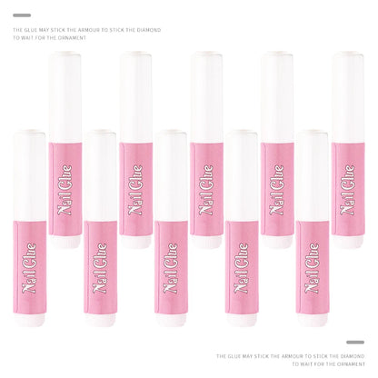 10-30pcs Fast Drying Nail Glue Acrylic False Nail Tips Glue Gel For Fast Extension Super Bond Rhinestones False Nails Mini Glue Good Vibrations
