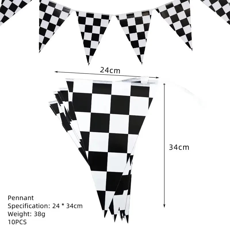 Car Kids Birthday Party Decoration Boys Birthday Supplies Paper Cup Plate Cutlery Cars Balloons Cake Flag Party Children's Gifts Good Vibrations