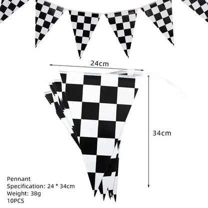 Car Kids Birthday Party Decoration Boys Birthday Supplies Paper Cup Plate Cutlery Cars Balloons Cake Flag Party Children's Gifts Good Vibrations