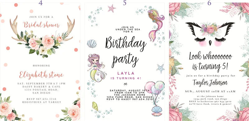 25 Pieces 250gsm Strong Pink Pearly Paper Wedding Invitations Personalized Print Bride Groom Engagement Invite Card IC155 Good Vibrations