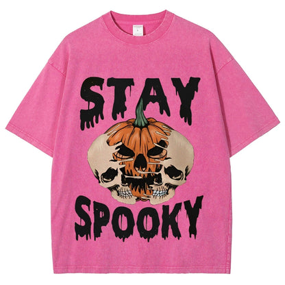 Neutral Style Retro Outfit T-Shirt Pure Cotton High Quality Pumpkin Letter Graphic Printing Fashion Trend Loose Short Sleeves Good Vibrations