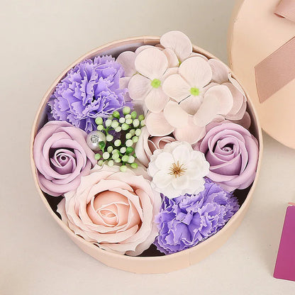 Soap Flower Gift Box For Woman's Day Mother's Day Rose Carnation Bathroom Decoration Mother's Day Gift Girl Friend Artificial Good Vibrations Adult Super Store