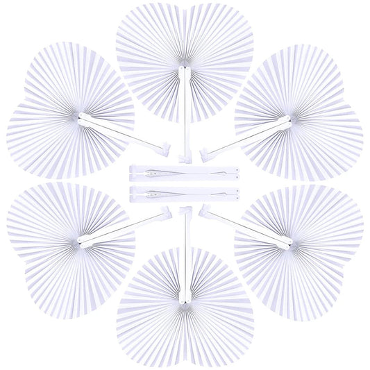 1pcNew folding fan Heart center wall decoration Wedding party gift anniversary birthday wedding fan Good Vibrations