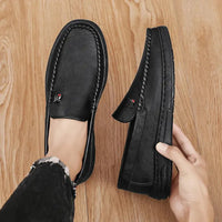 High Quality Breathable Formal Mens Dress Shoes Italian Mens Loafers Luxury Brand Leather Men Casual Shoes Slip-on Driving Shoes Good Vibrations