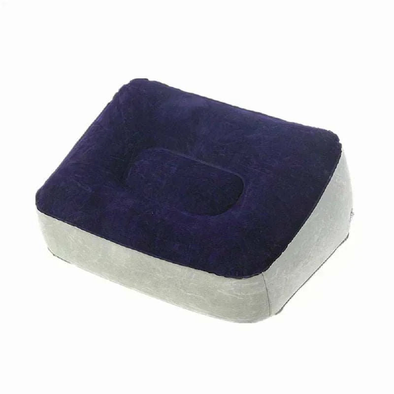 Inflatable erotic wedge cushion for adult games and positions.