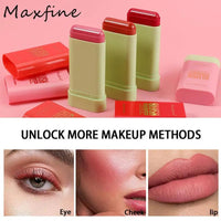 Makeup Blush Stick Waterproof Multi-purpose Facial Nourishing Blush Stick  Cheek Natural Blusher Cute Korean Makeup for Women Good Vibrations