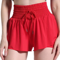High Waist Butterfly Shorts Women Spandex Flowy Gym Yoga Athletic Workout Running Shorts Tennis Skirt Comfy Golf Skort Wear Good Vibrations