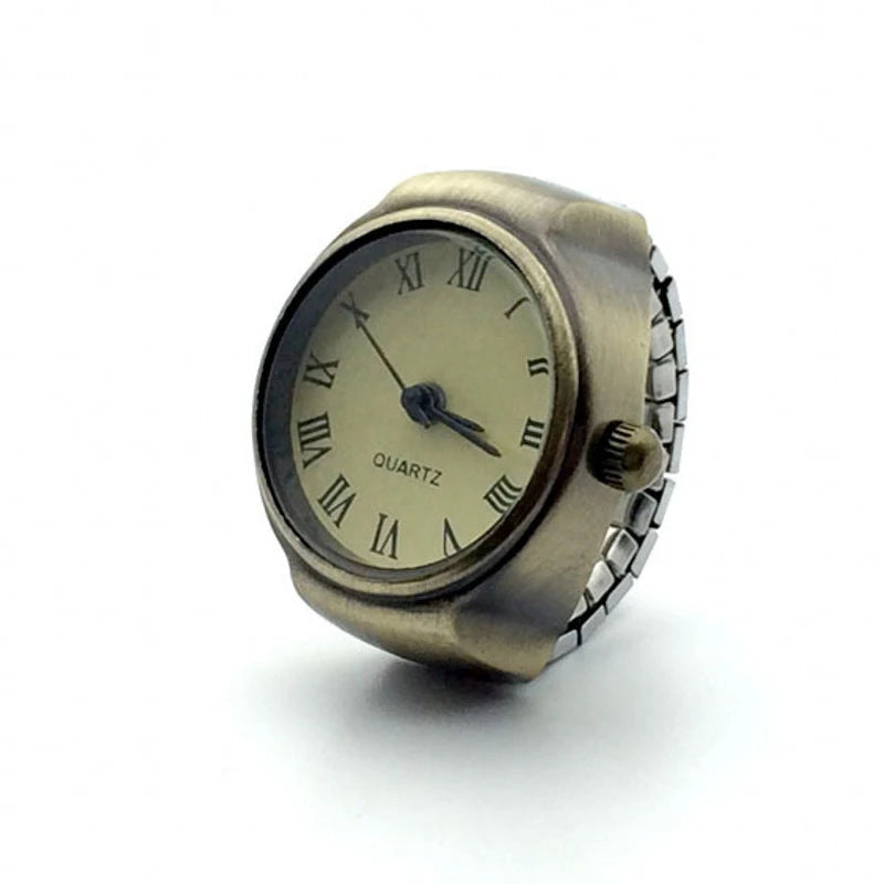 Fashion Rings Finger Watches for Women Men 2025 Fashion Party Quartz Watches Unisex Couple Rings Jewelry Gifts Good Vibrations