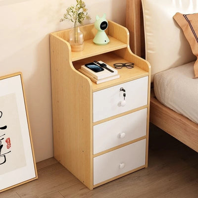 Adult Bedside Table Multifunctional Simple Gear Easy To Assemble Storage Rack Drawer Style Storage Cabinet Small Storage Rack