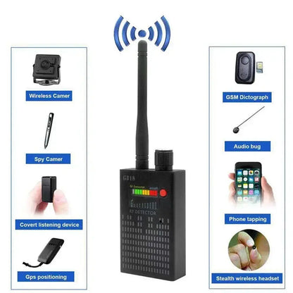 Wifi Hidden Camera RF uav Detector Audio Bug GPS Anti Spy Gadgets GSM 2G 3G 4G 5G All Signal Jammer gps Tracker Blocker Device Good Vibrations