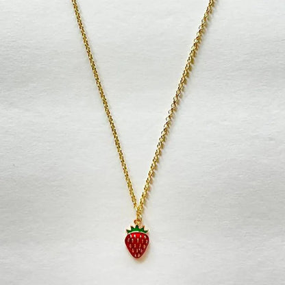 strawberry jewelry necklace earrings set y2k indie jewelry Good Vibrations Adult Super Store