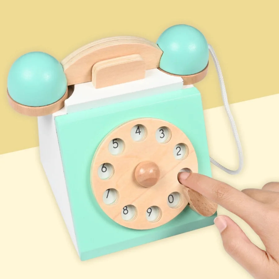 Children's simulated telephone, landline toy, baby model, early education, speaking, puzzle button, making phone calls Good Vibrations