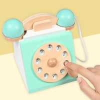Children's simulated telephone, landline toy, baby model, early education, speaking, puzzle button, making phone calls Good Vibrations