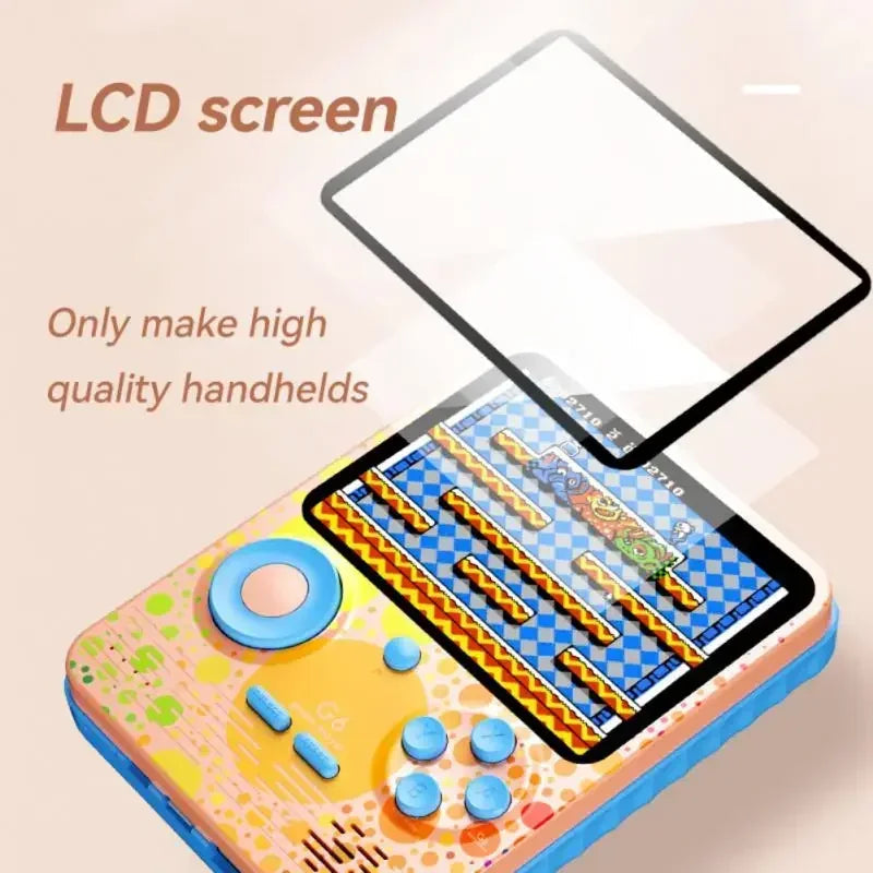 G6 Game Console 3 5 Inch Screen Handheld Game Device Portable Games Support 2 Players Video Gaming Machine for Kids Good Vibrations