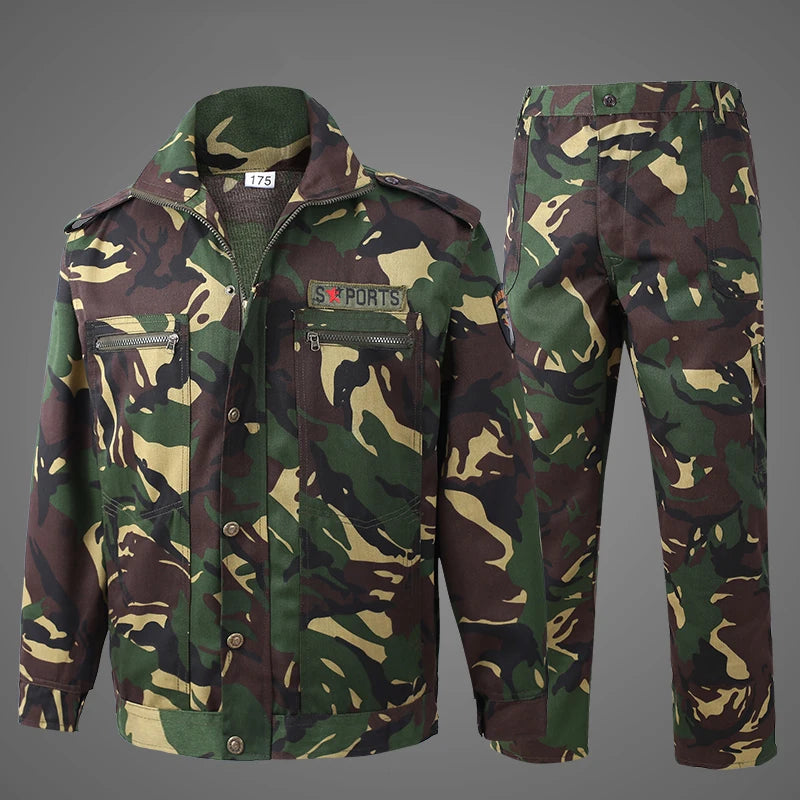 New Product Ruins Camouflage Overalls Suit Male Spring And Autumn Wear-resistant Dirt-resistant Tear-resistant Construction Site Good Vibrations