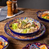 Ceramic Tableware Set Rice Bowl Serving Plate Creative Cutlery Soup Plate Noodle Handle Bowl Sauce Dish Steak Salad Fruit Plate Good Vibrations