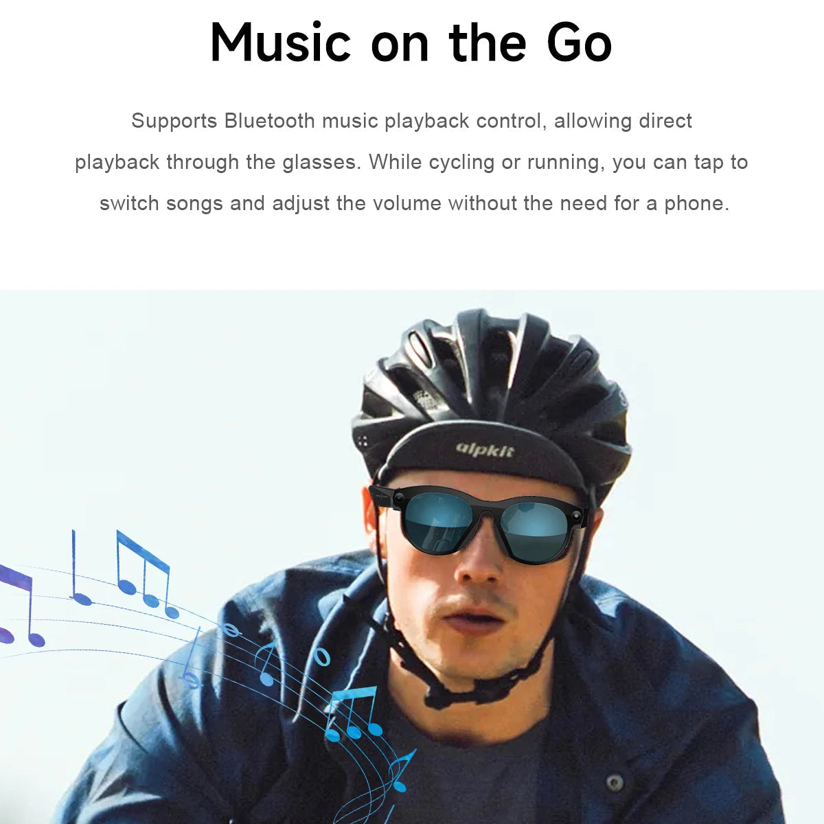 2025 AI Smart Glasses New Interaction With Camera Photo Video Record Translation Music Smart Sunglasses Bluetooth Call Headphone Good Vibrations